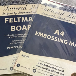 Tattered Lace A4 Embossing‎ Mat & 12 pc Feltmark Board